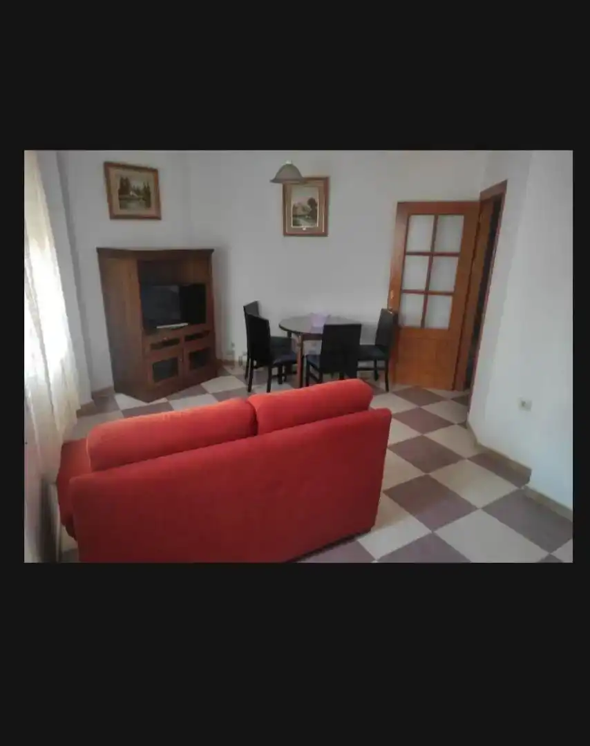 Living room of Flat for rent in El Burgo  with Furnished, Washing machine and Microwave