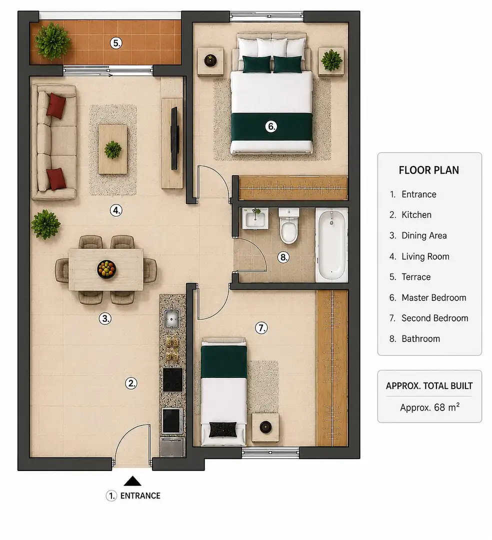 Apartamento en venta en Vera con Aire acondicionado, Jardín privado y Terraza