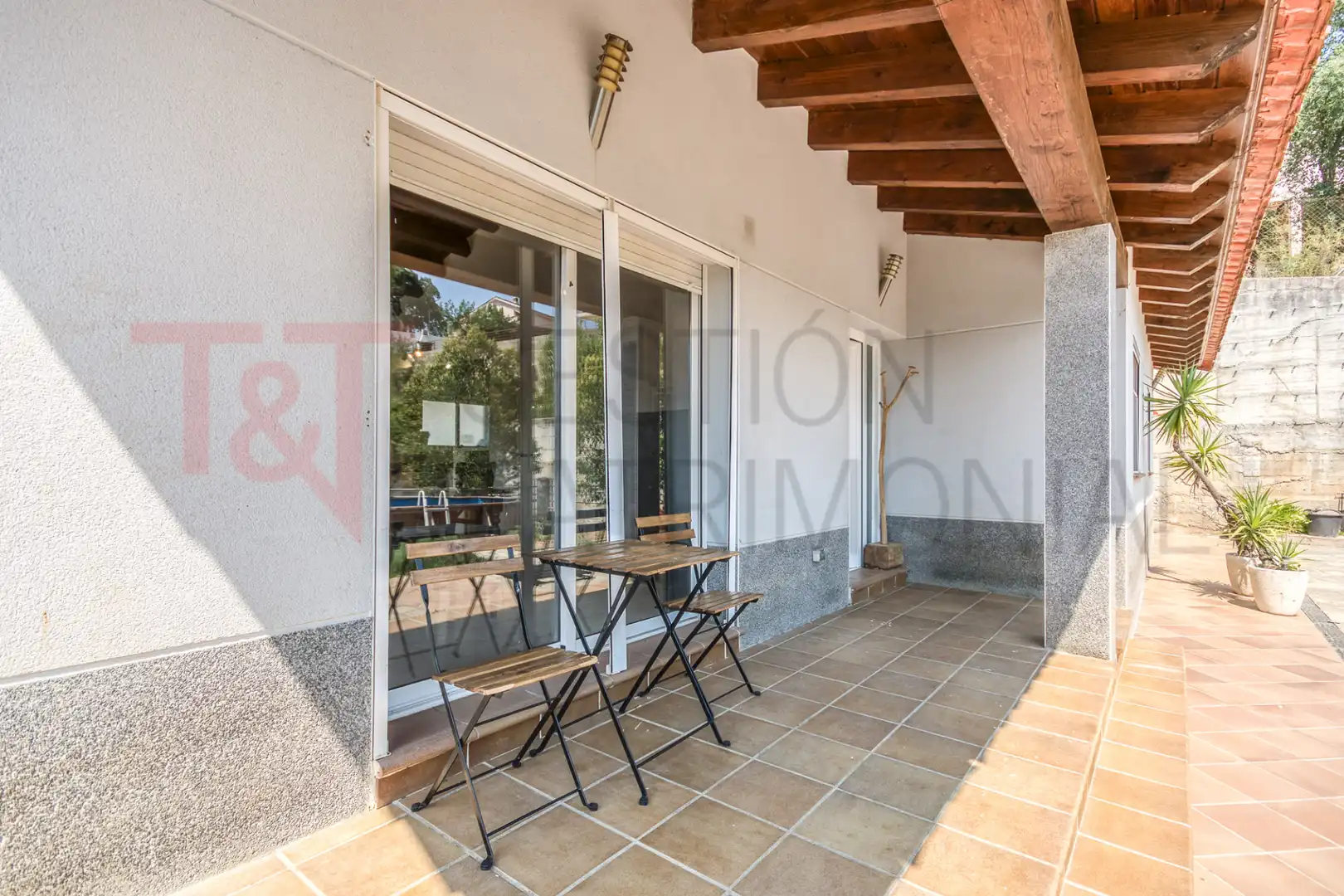 Terrassa de Casa o xalet en venda en Gualba amb Calefacció, Jardí privat i Terrassa