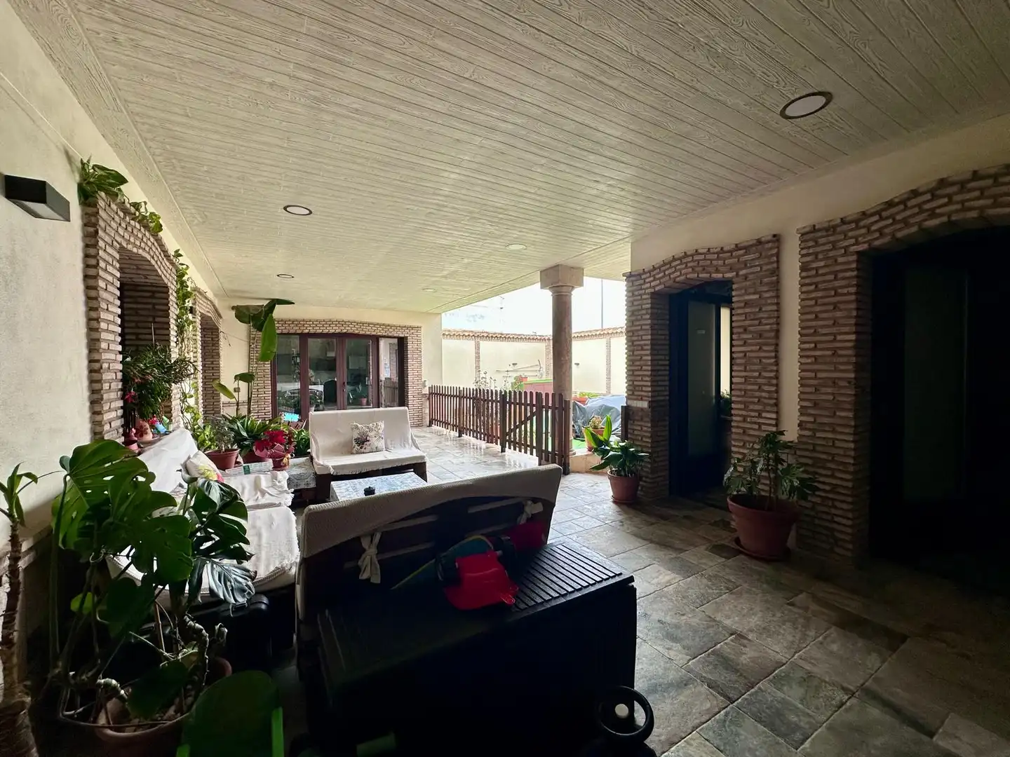 Terraza de Casa o chalet en venta en Arenas de San Juan  con Aire acondicionado, Calefacción y Jardín privado