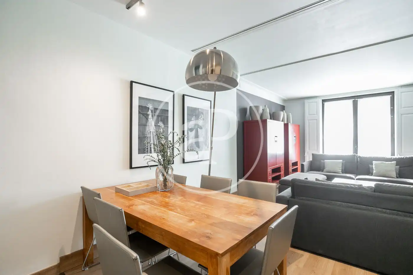 Comedor de Piso de alquiler en Barcelona con Aire acondicionado, Calefacción y Terraza