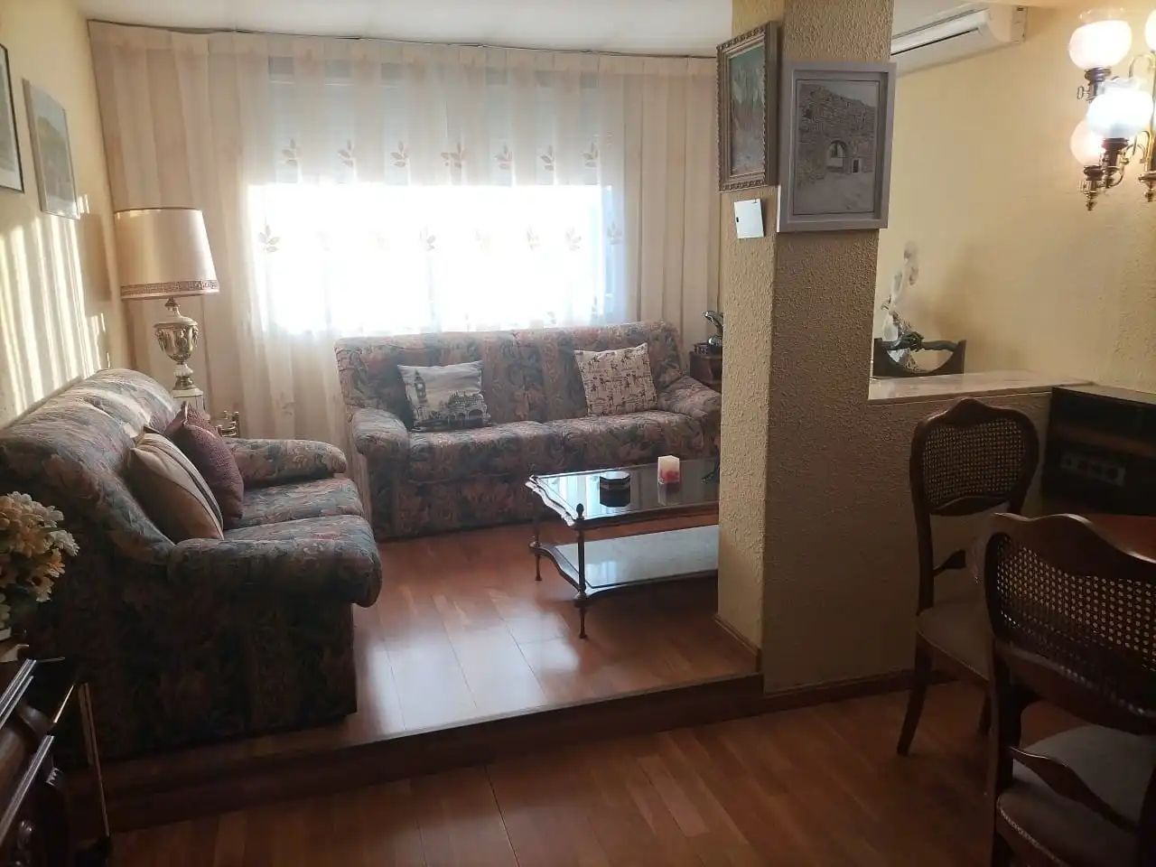 Wohnzimmer von Wohnung zur Miete in Zaragoza mit Heizung, Möbliert und Ofen