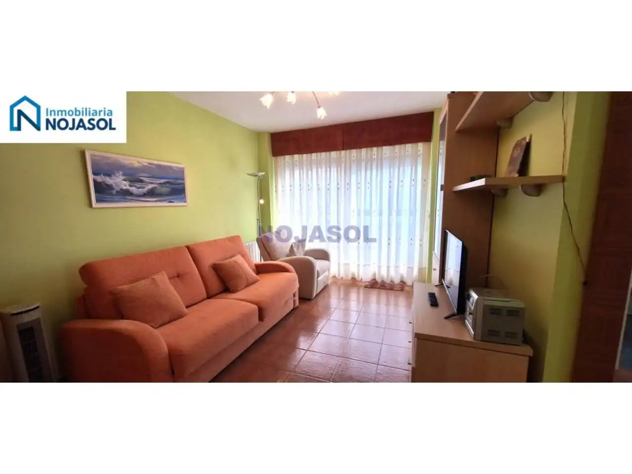 Sala d'estar de Apartament en venda en Noja amb Calefacció, Terrassa i Traster