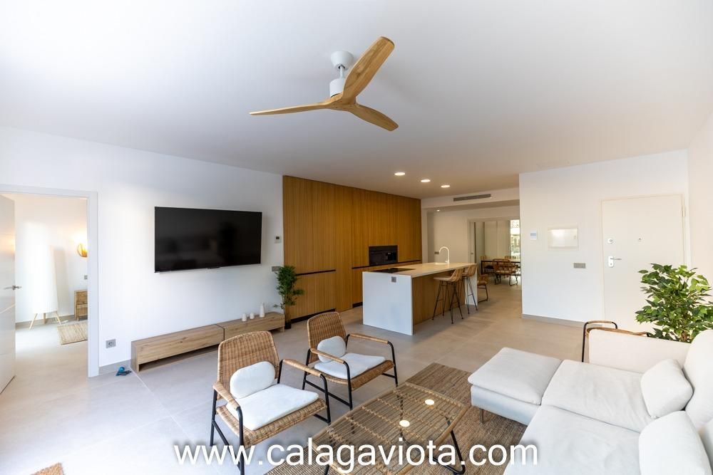 Living room of Flat for sale in Ses Salines  with Air Conditioner, Heating and Terrace