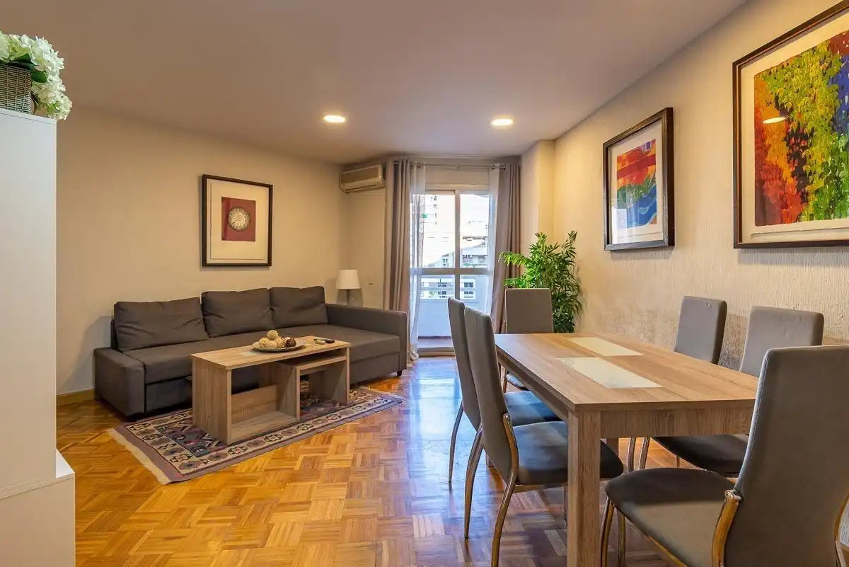 Wohnzimmer von Wohnung zur Miete in Málaga Capital mit Klimaanlage, Terrasse und Möbliert