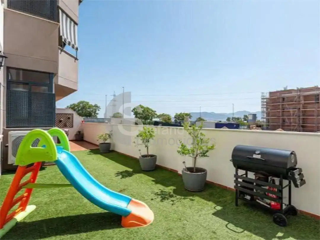 Terrace of Ground floor for sale in Málaga  with Air Conditioner, Private garden and Parquet flooring