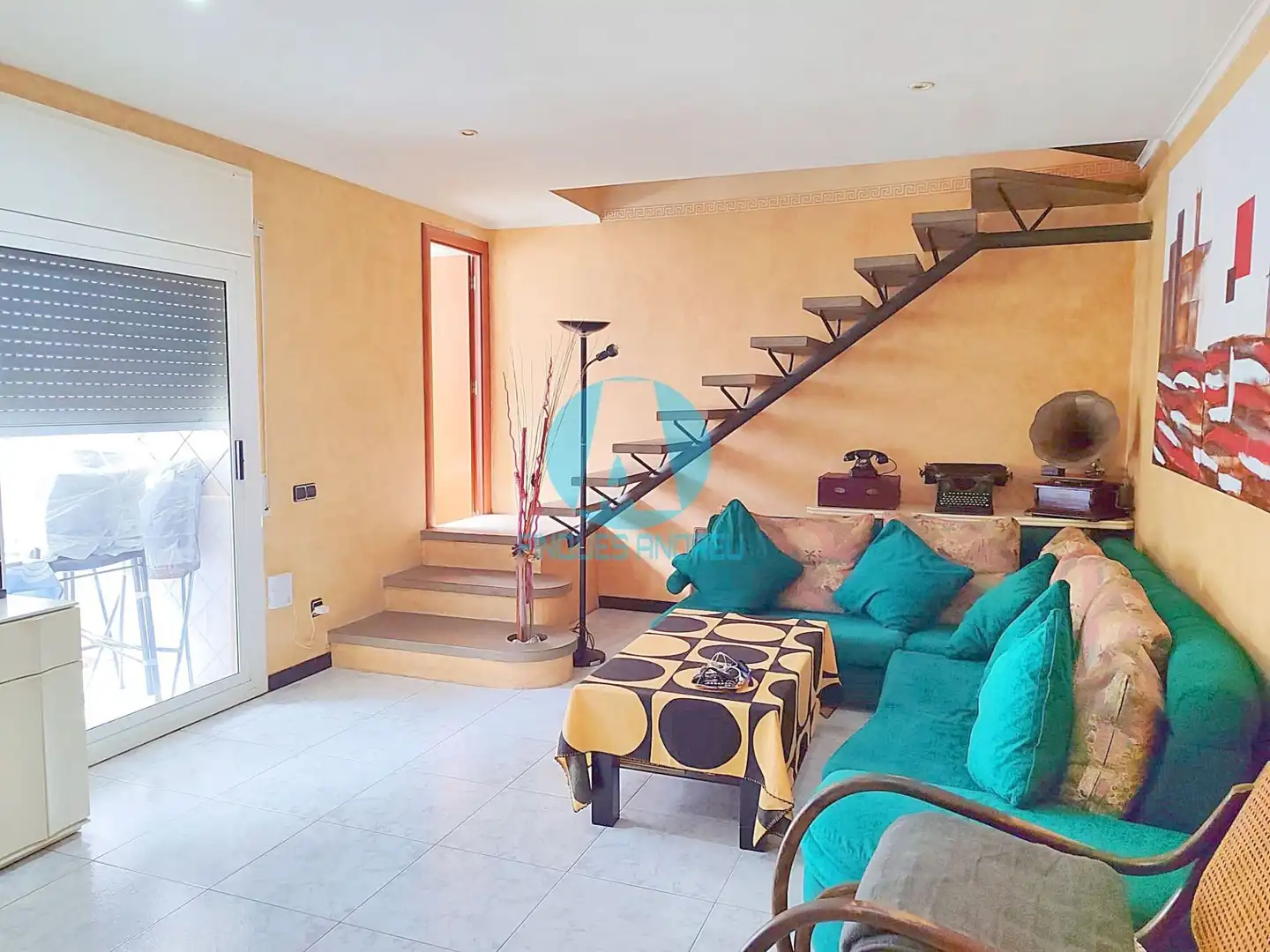 Sala de estar de Piso en venta en Mataró con Aire acondicionado, Calefacción y Terraza