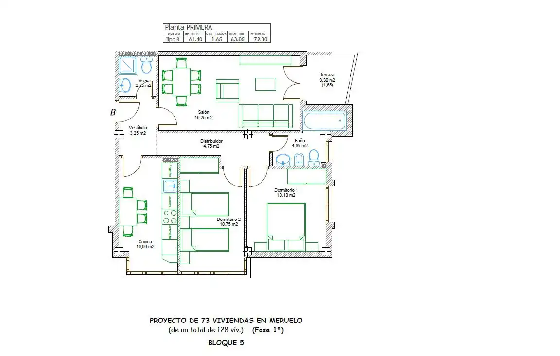 Piso en venta en Meruelo con Calefacción, Terraza y Piscina comunitaria