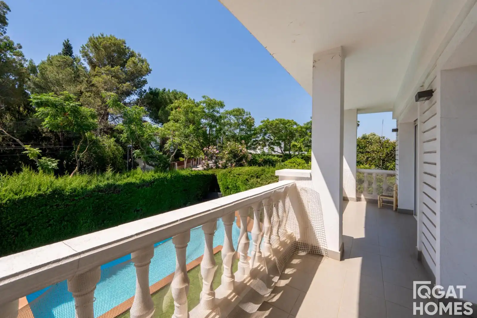 Terrassa de Casa o xalet en venda en Sant Cugat del Vallès amb Aire condicionat, Calefacció i Jardí privat