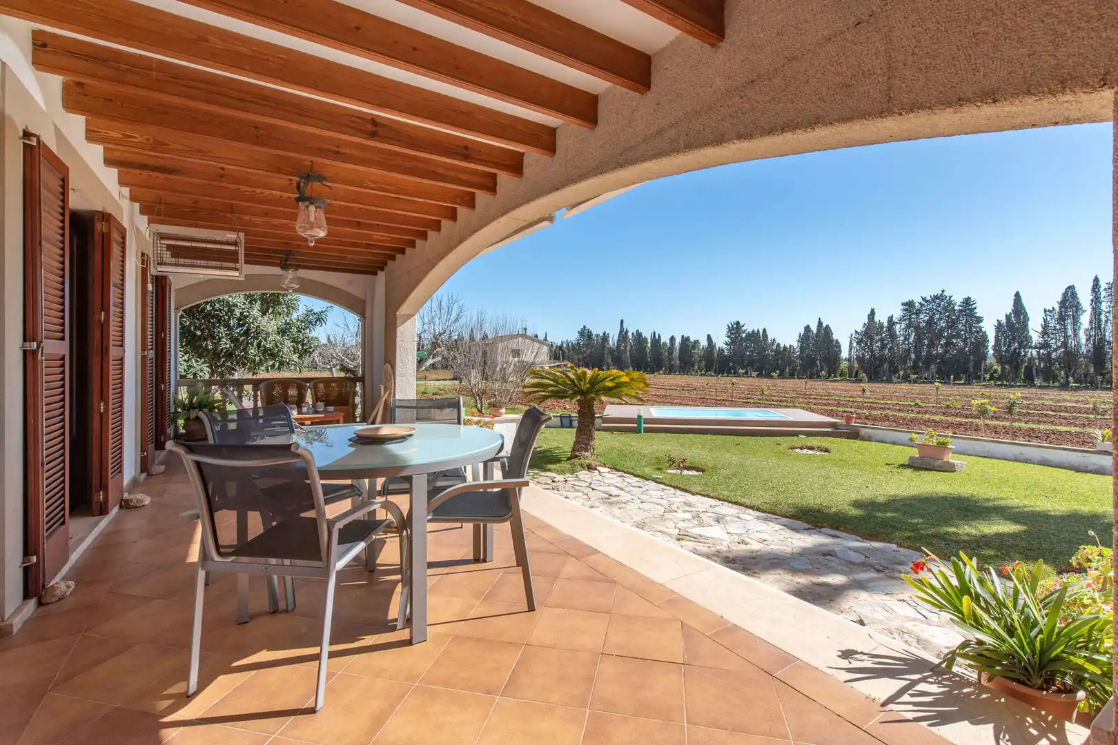 Terrassa de Finca rústica en venda en Lloseta amb Aire condicionat, Calefacció i Parquet