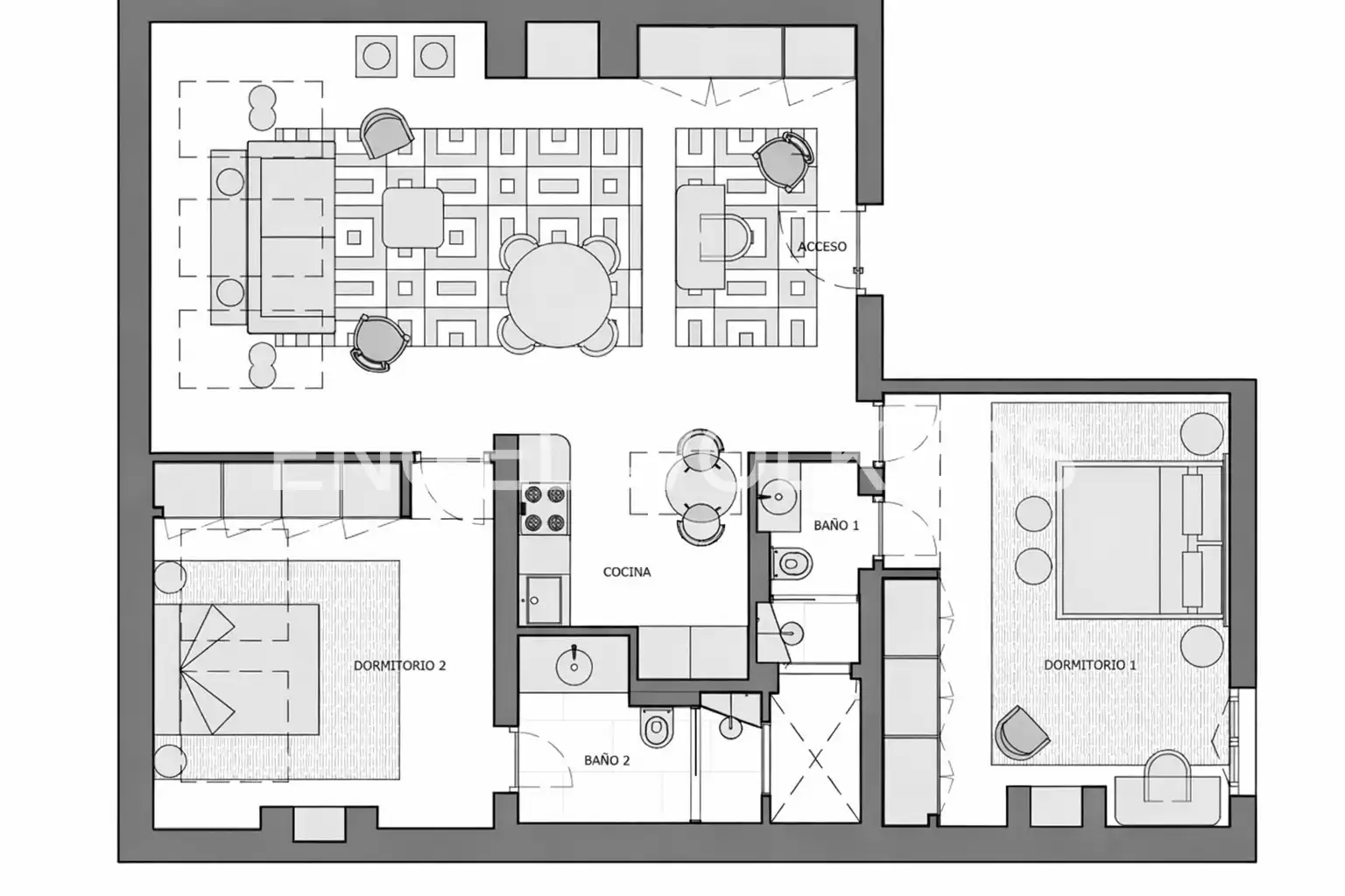Attic for sale in Madrid  with Air Conditioner and Heating