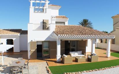 Exterior view of House or chalet for sale in La Manga del Mar Menor  with Heating, Private garden and Terrace