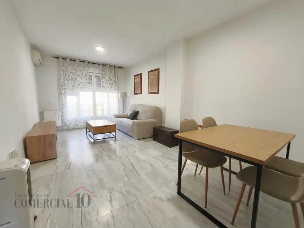 Wohnzimmer von Wohnungen zur Miete in Badajoz mit Möbliert und Balkon