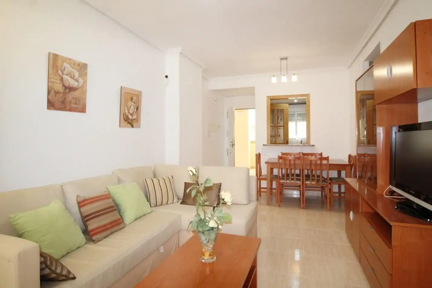Living room of Apartments for sale in Oropesa del Mar / Orpesa  with Air Conditioner, Private garden and Terrace