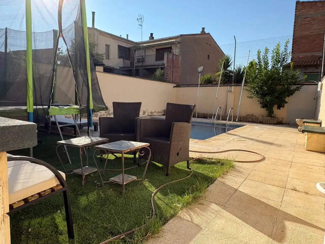 Terraza de Casa adosada en venta en Binéfar con Aire acondicionado, Calefacción y Jardín privado