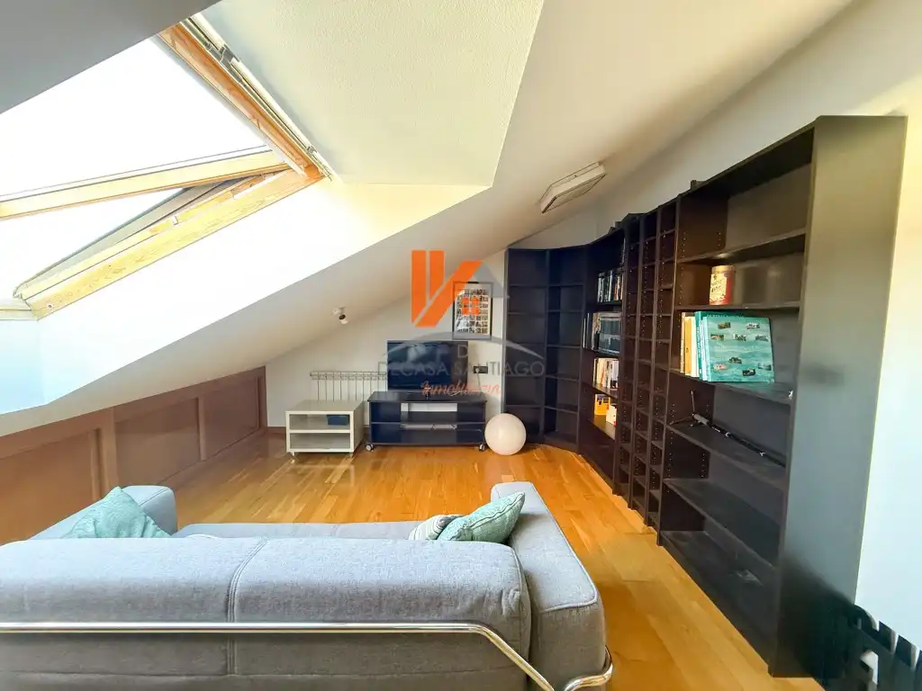Sala de estar de Piso en venta en Santiago de Compostela 
