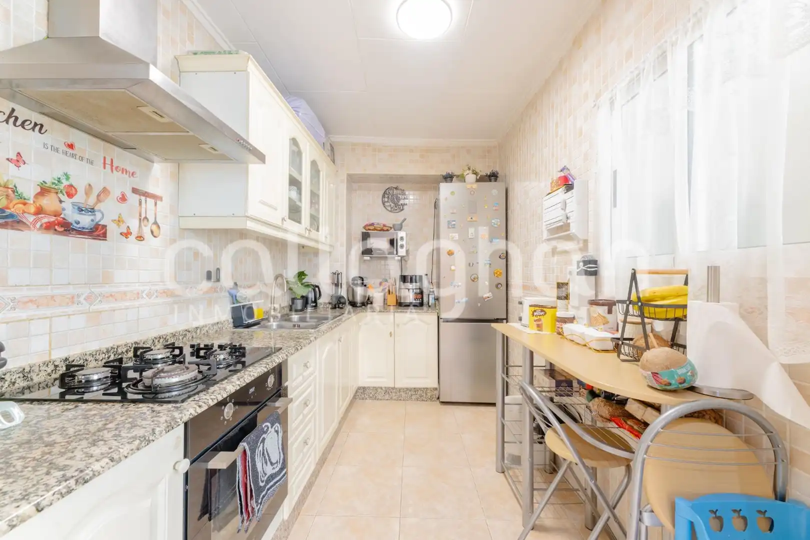 Kitchen of Flat for sale in Silla  with Air Conditioner, Terrace and Furnished