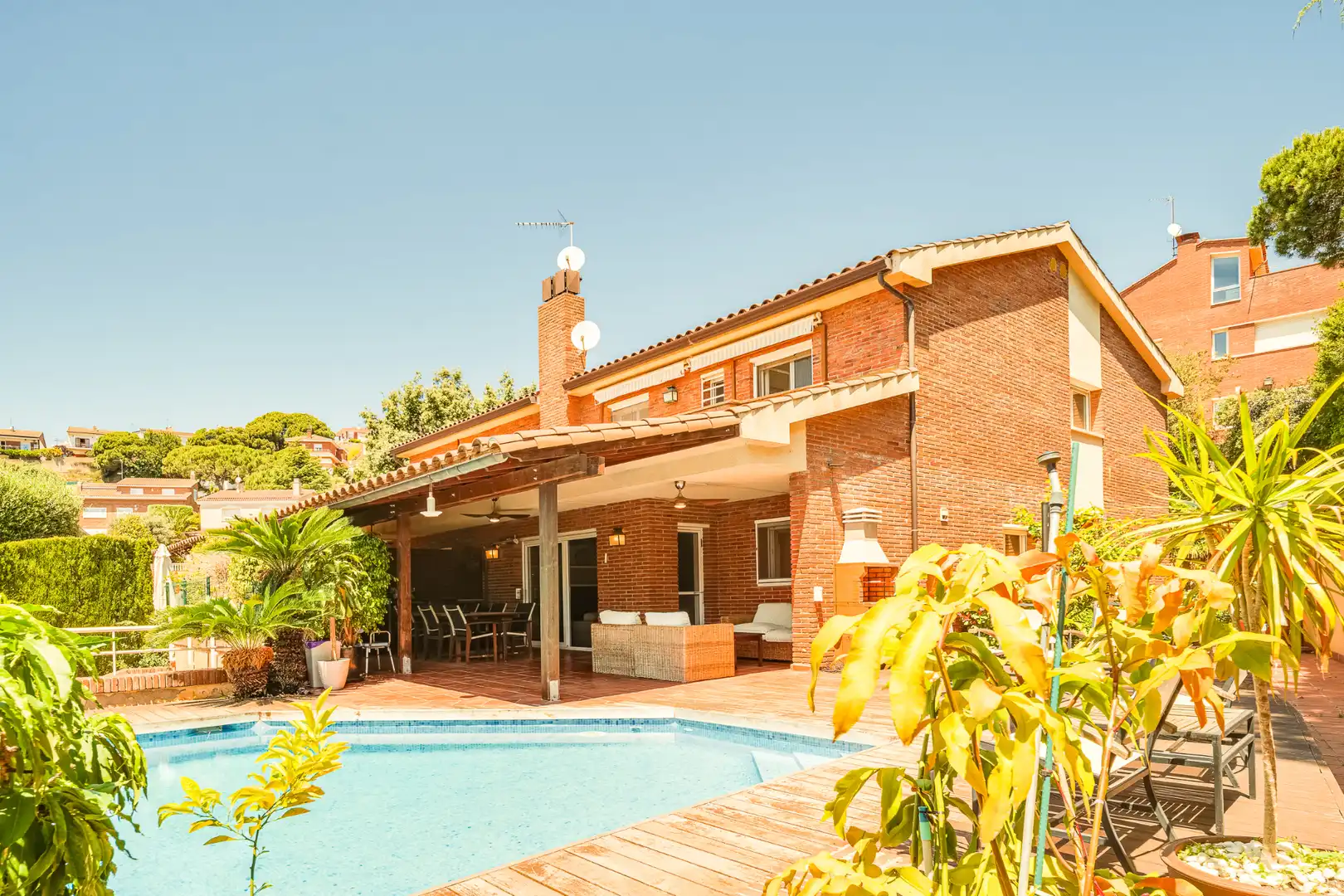 Jardín de Casa adosada en venta en Teià con Aire acondicionado, Calefacción y Jardín privado