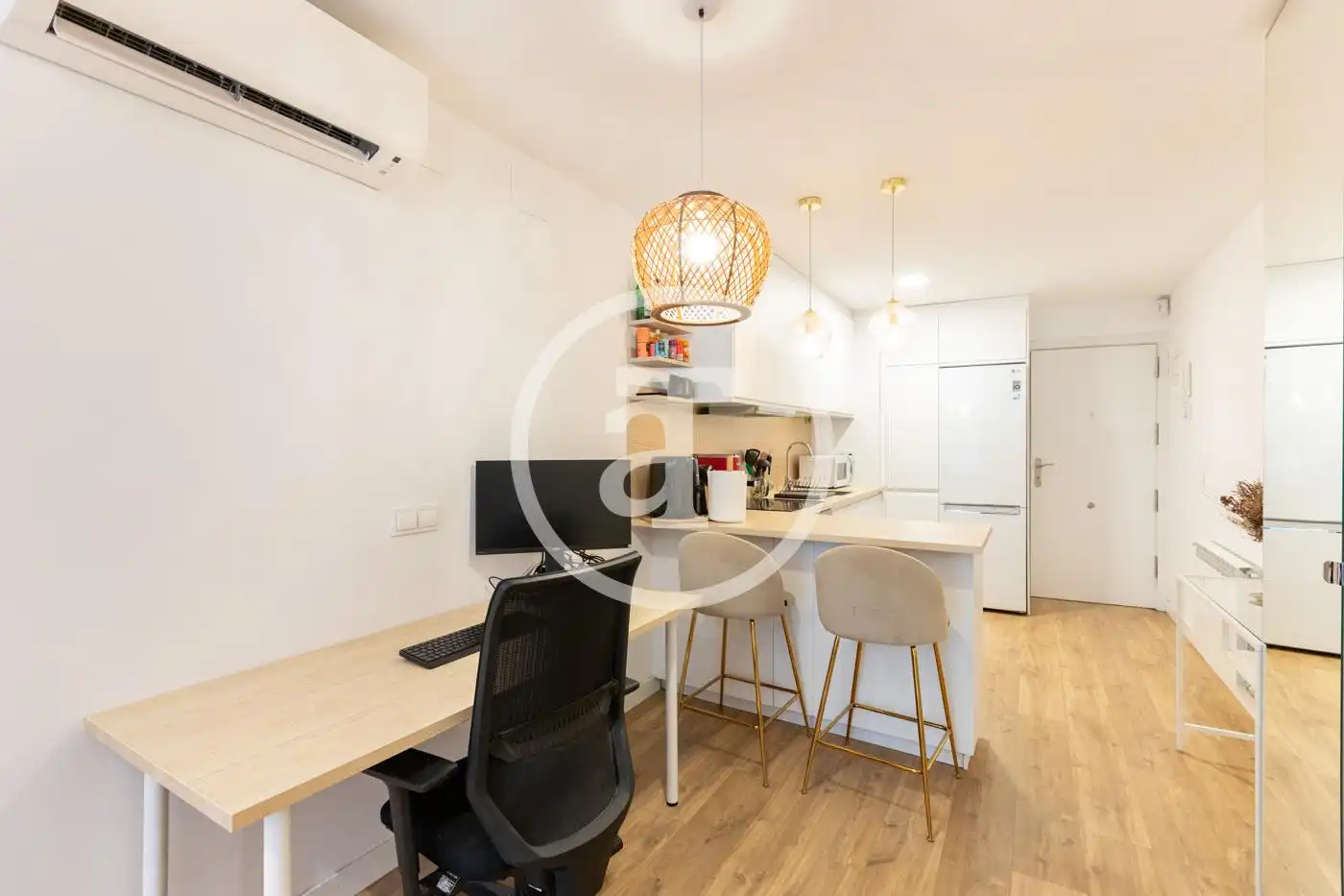 Kitchen of Flat for rent in Madrid  with Air Conditioner, Heating and Furnished