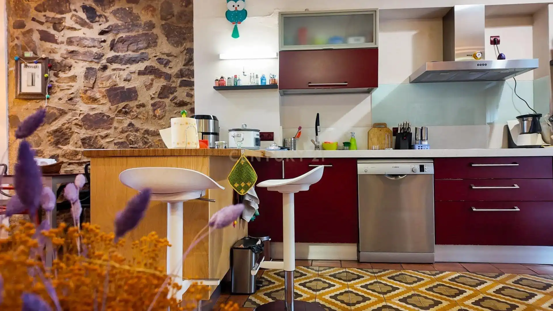 Cuina de Casa adosada en venda en Cáceres amb Aire condicionat, Forn i Rentadora