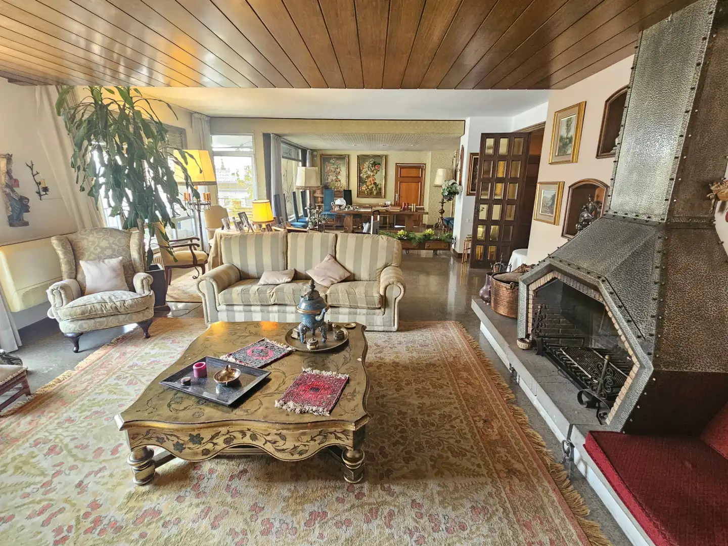 Living room of Flat for sale in Sabadell  with Heating, Parquet flooring and Terrace