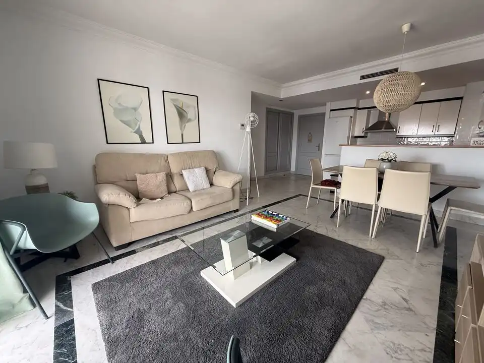 Living room of Flat for rent in Marbella  with Terrace