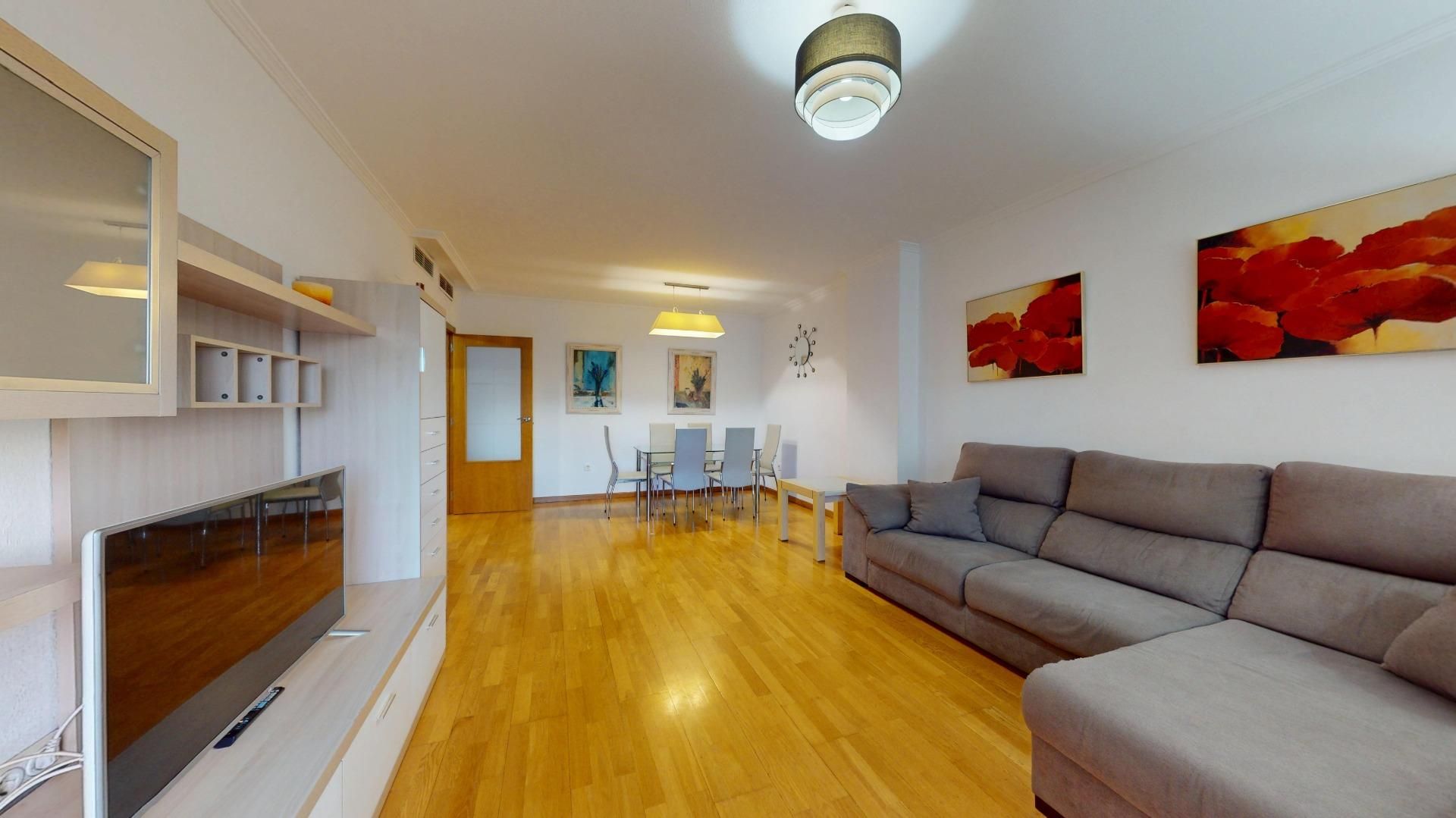 Living room of Flat to rent in Elche / Elx  with Air Conditioner, Private garden and Terrace