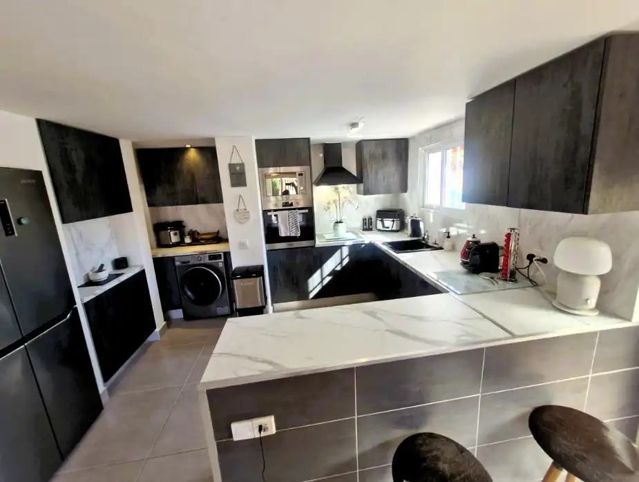 Cocina de Casa o chalet en venta en Mijas con Aire acondicionado, Jardín privado y Terraza