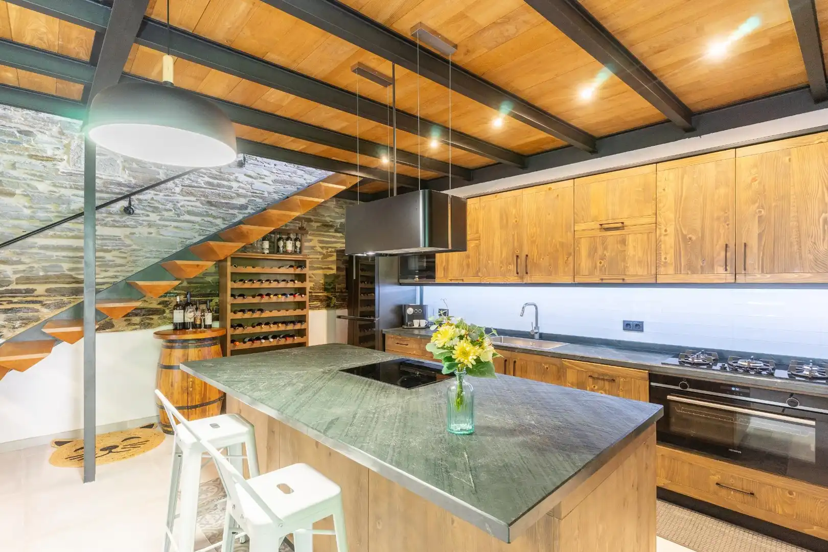 Cocina de Casa o chalet en venta en Lugo con Calefacción, Jardín privado y Jacuzzi