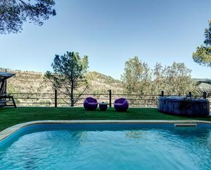 Piscina de Casa o xalet en venda en La Pobla de Claramunt amb Aire condicionat, Terrassa i Piscina