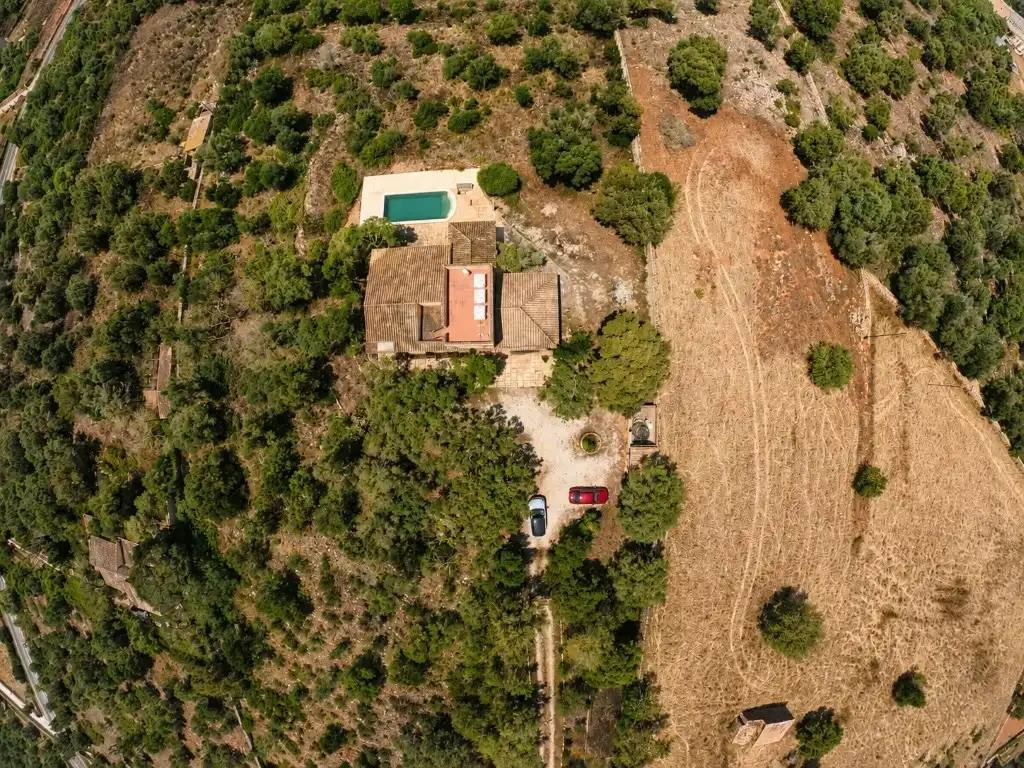 Vista exterior de Casa o chalet en venta en Campos con Aire acondicionado, Terraza y Piscina