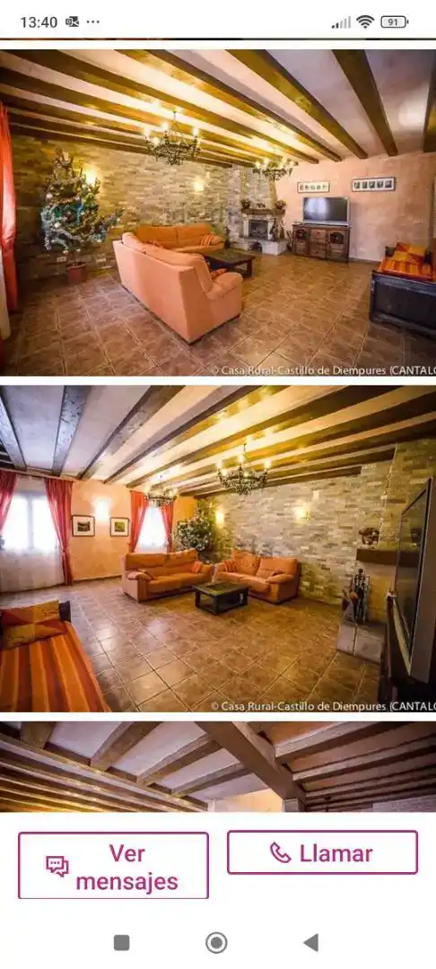 Sala de estar de Casa o chalet en venta en Cantalojas con Parquet, Amueblado y Horno