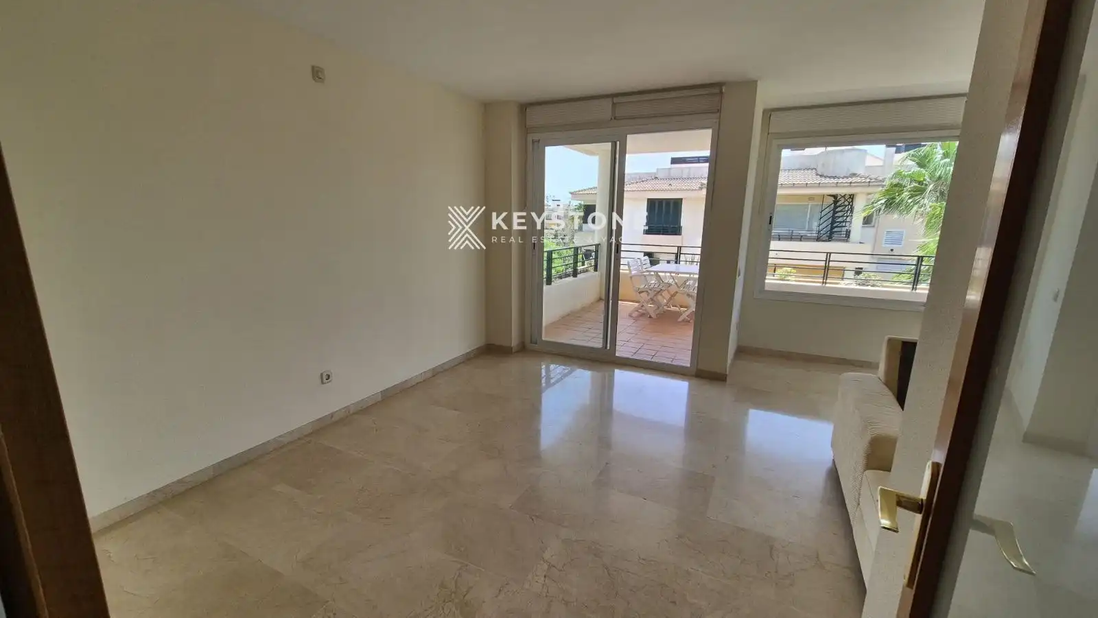 Schlafzimmer von Dachboden zur Miete in  Palma de Mallorca mit Klimaanlage, Terrasse und Schwimmbad
