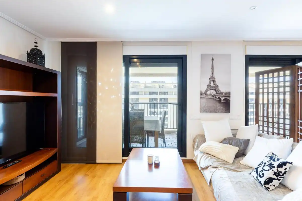 Living room of Flat for rent in Alboraya  with Air Conditioner, Heating and Private garden
