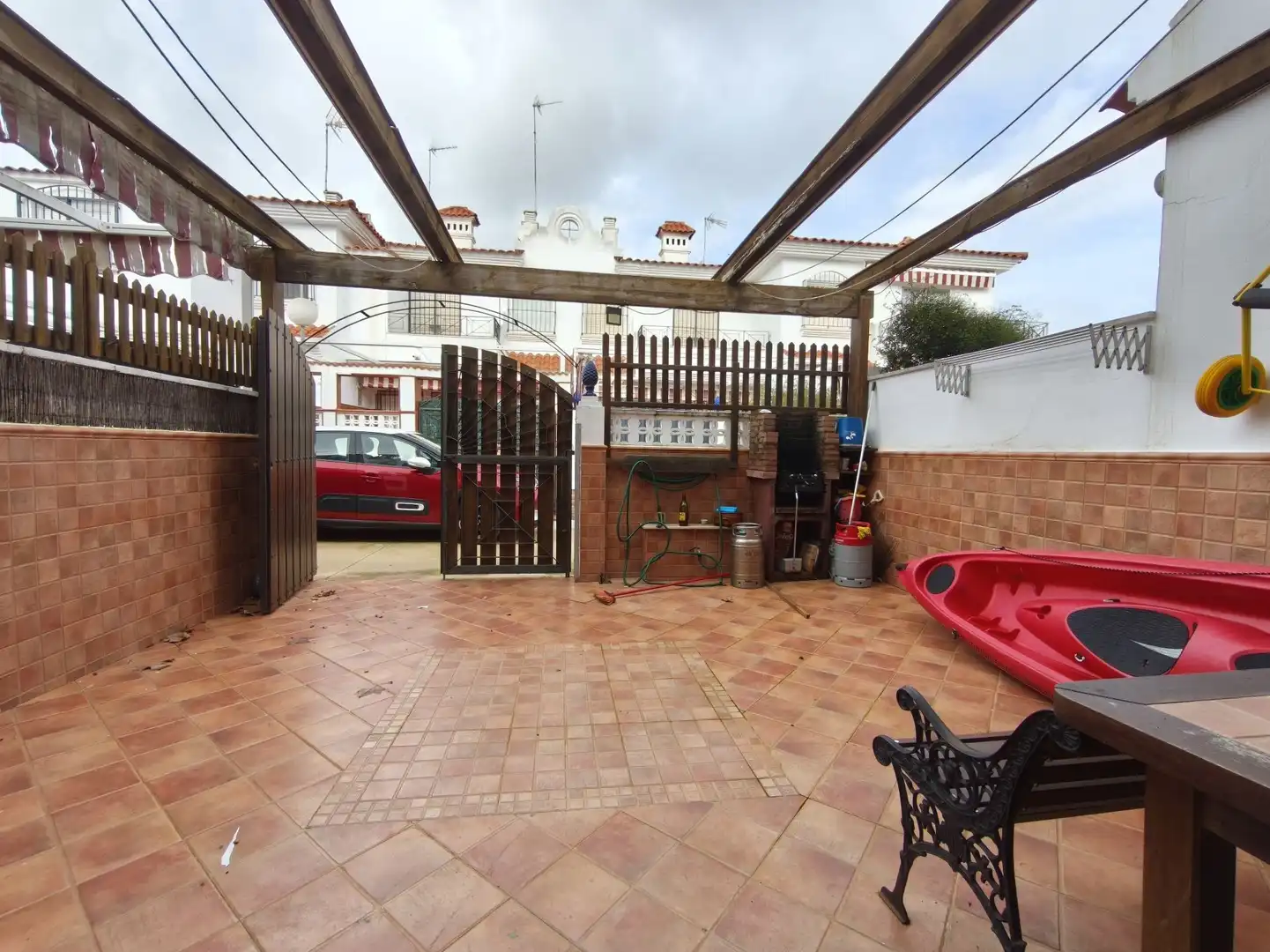 Terraza de Casa adosada en venta en El Portil con Aire acondicionado y Piscina comunitaria