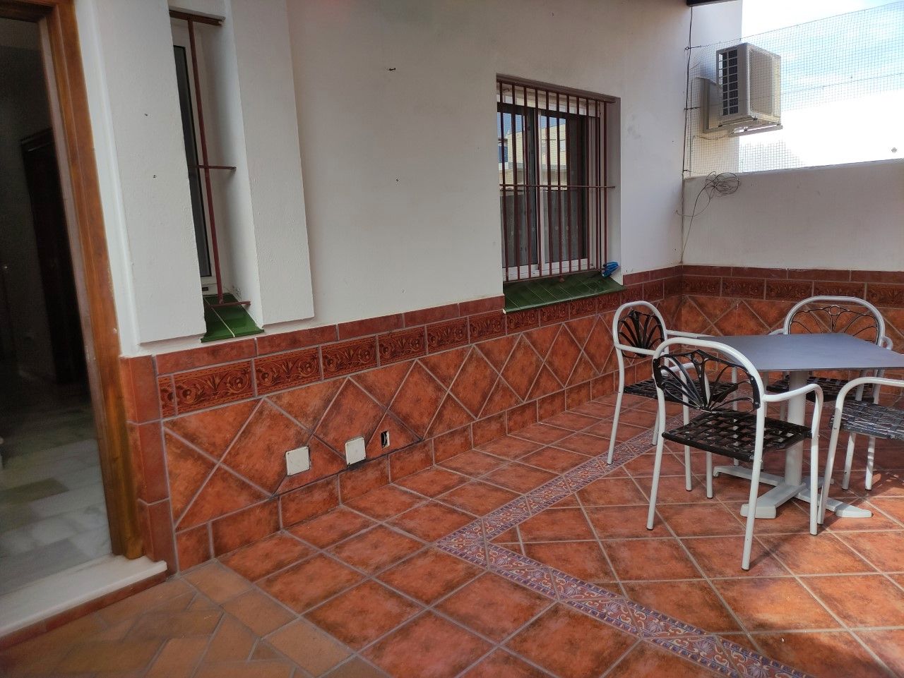 Terrassa de Casa adosada de lloguer en Sanlúcar de Barrameda amb Aire condicionat, Terrassa i Moblat