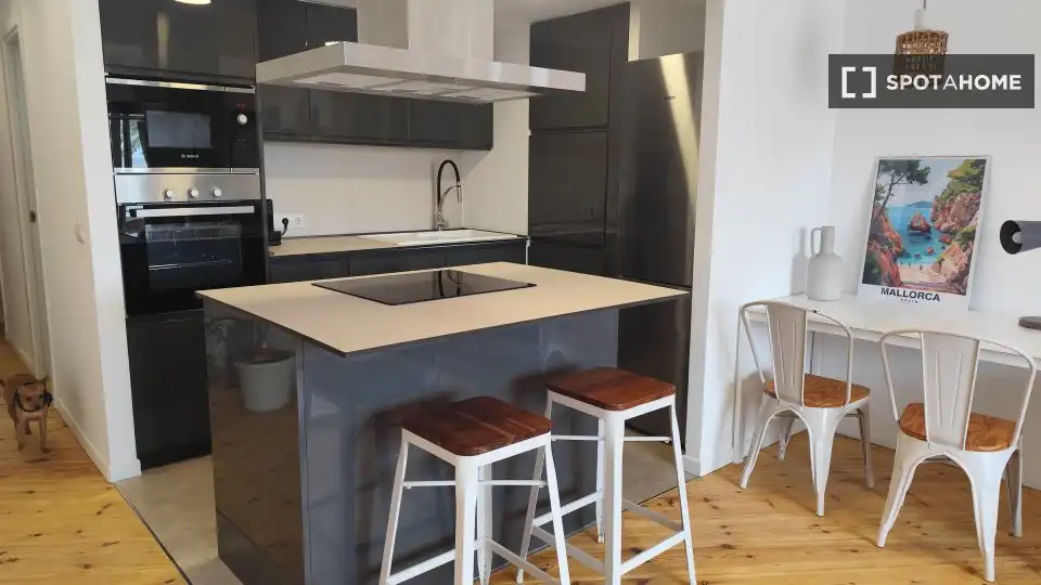 Kitchen of Apartments for share in Calvià  with Air Conditioner, Terrace and Furnished