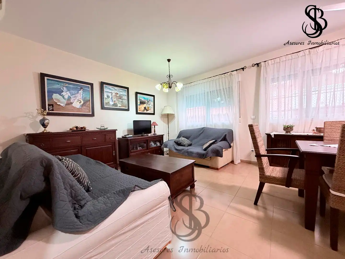 Living room of Flat for sale in Mutxamel  with Air Conditioner, Storage room and Furnished