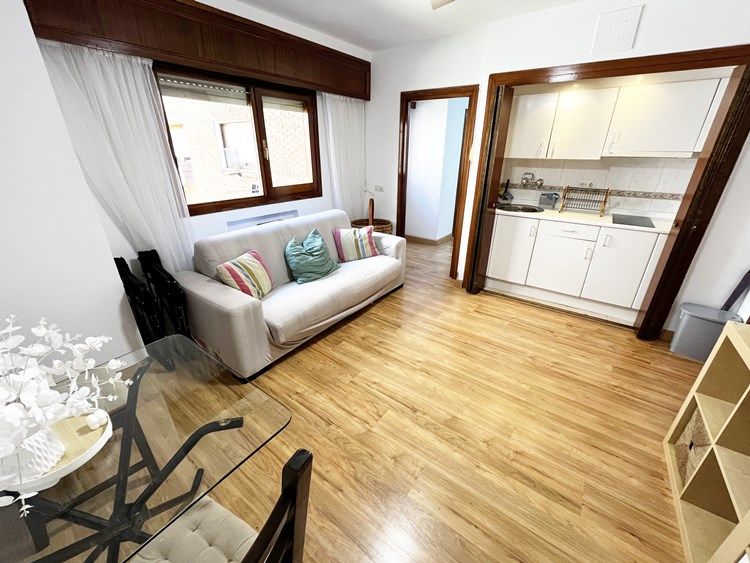 Sala d'estar de Pis de lloguer en  Madrid Capital amb Calefacció, Parquet i Rentadora