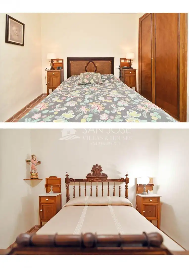 Habitación de Finca rústica en venta en El Pinós / Pinoso con Jardín privado, Piscina y Amueblado