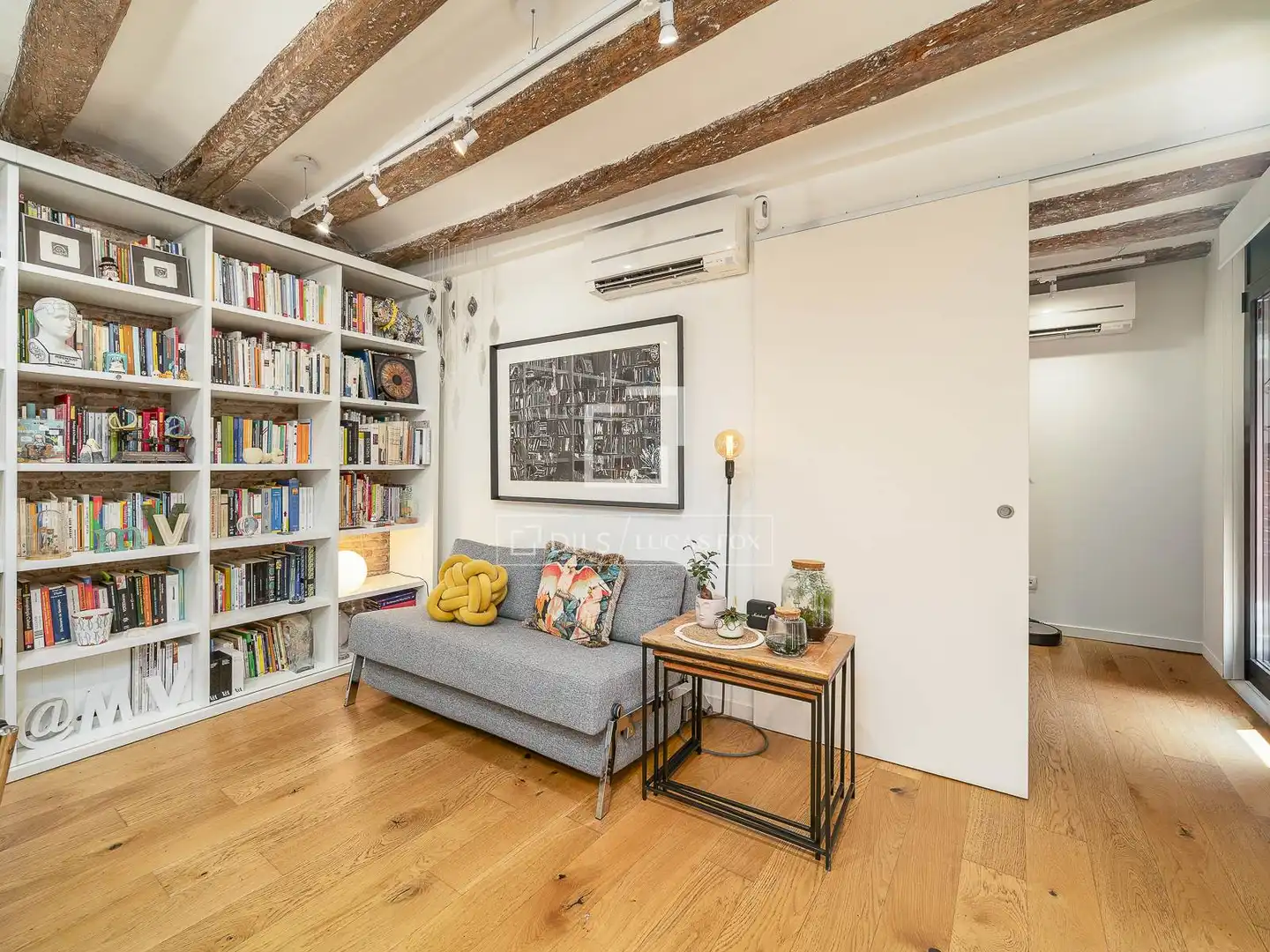 Sala de estar de Piso en venta en Barcelona con Aire acondicionado, Calefacción y Parquet