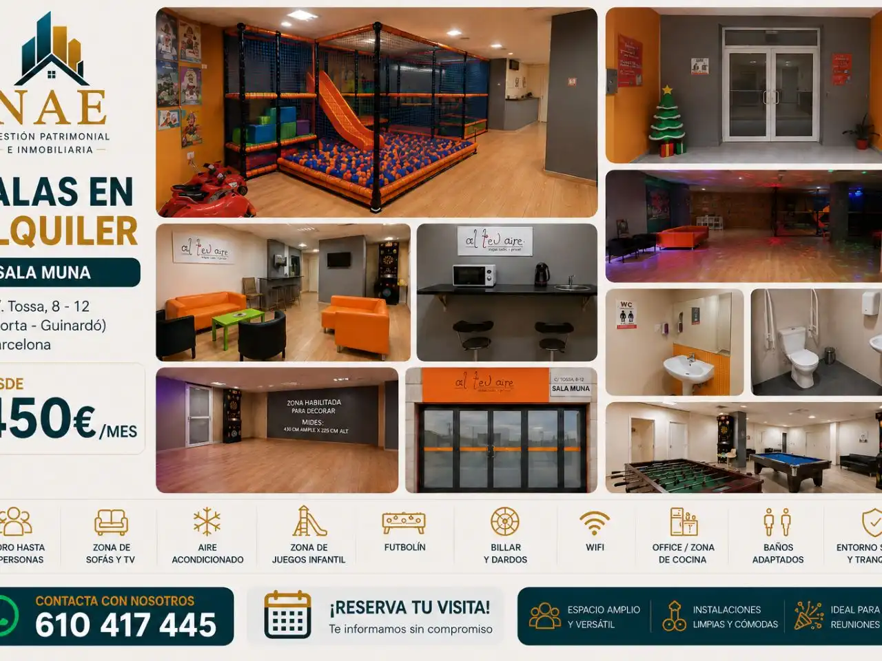 Local de alquiler en Barcelona con Aire acondicionado, Calefacción y Parquet