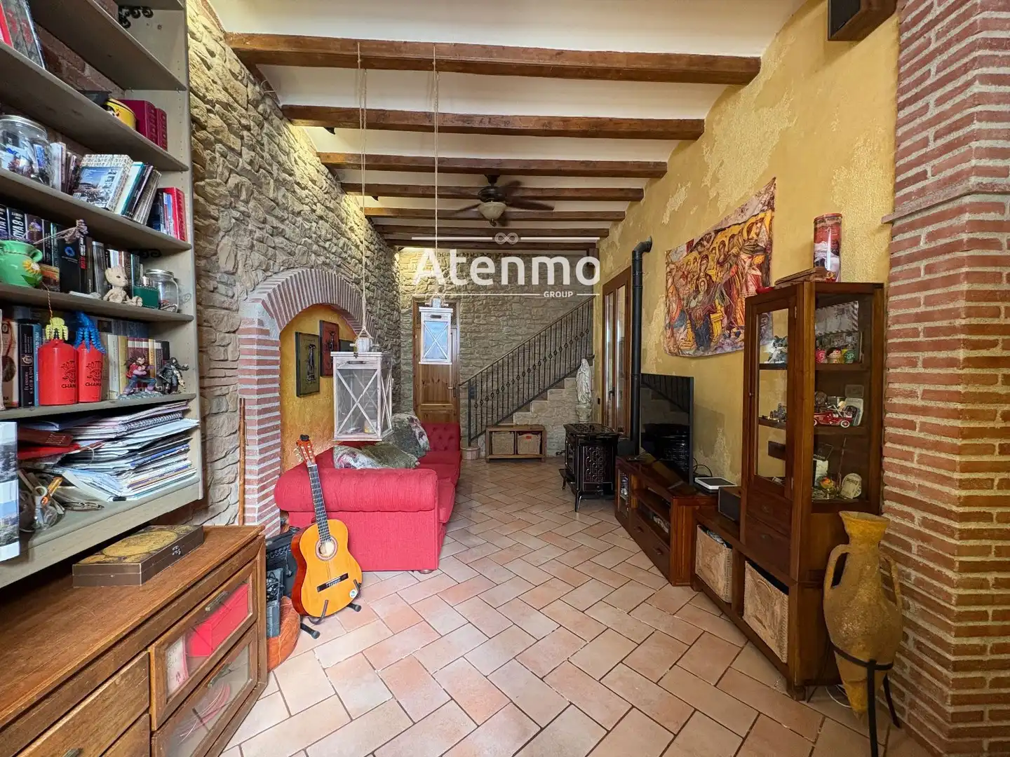 Sala de estar de Casa o chalet en venta en Barcelona con Terraza y Balcón