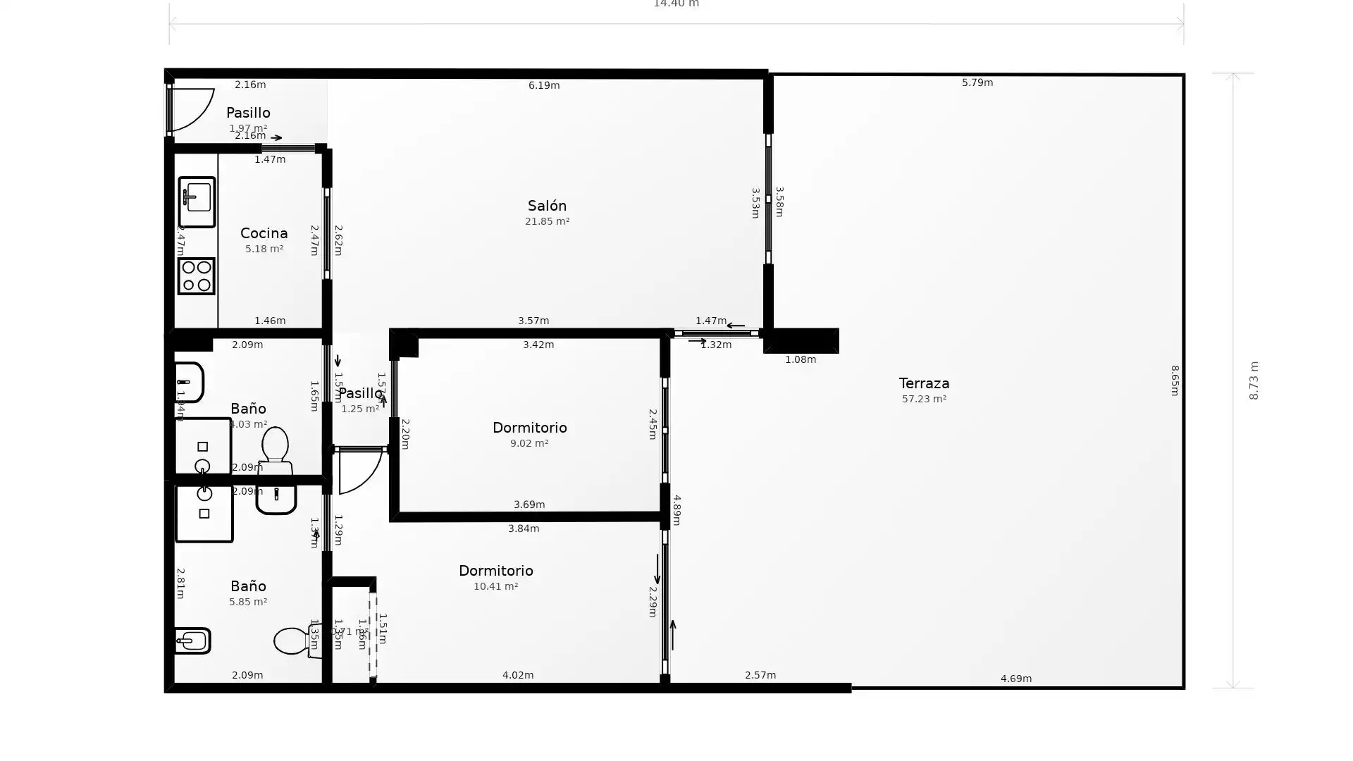 Apartament amb piscina en venda a El Hornillo, imagen 73