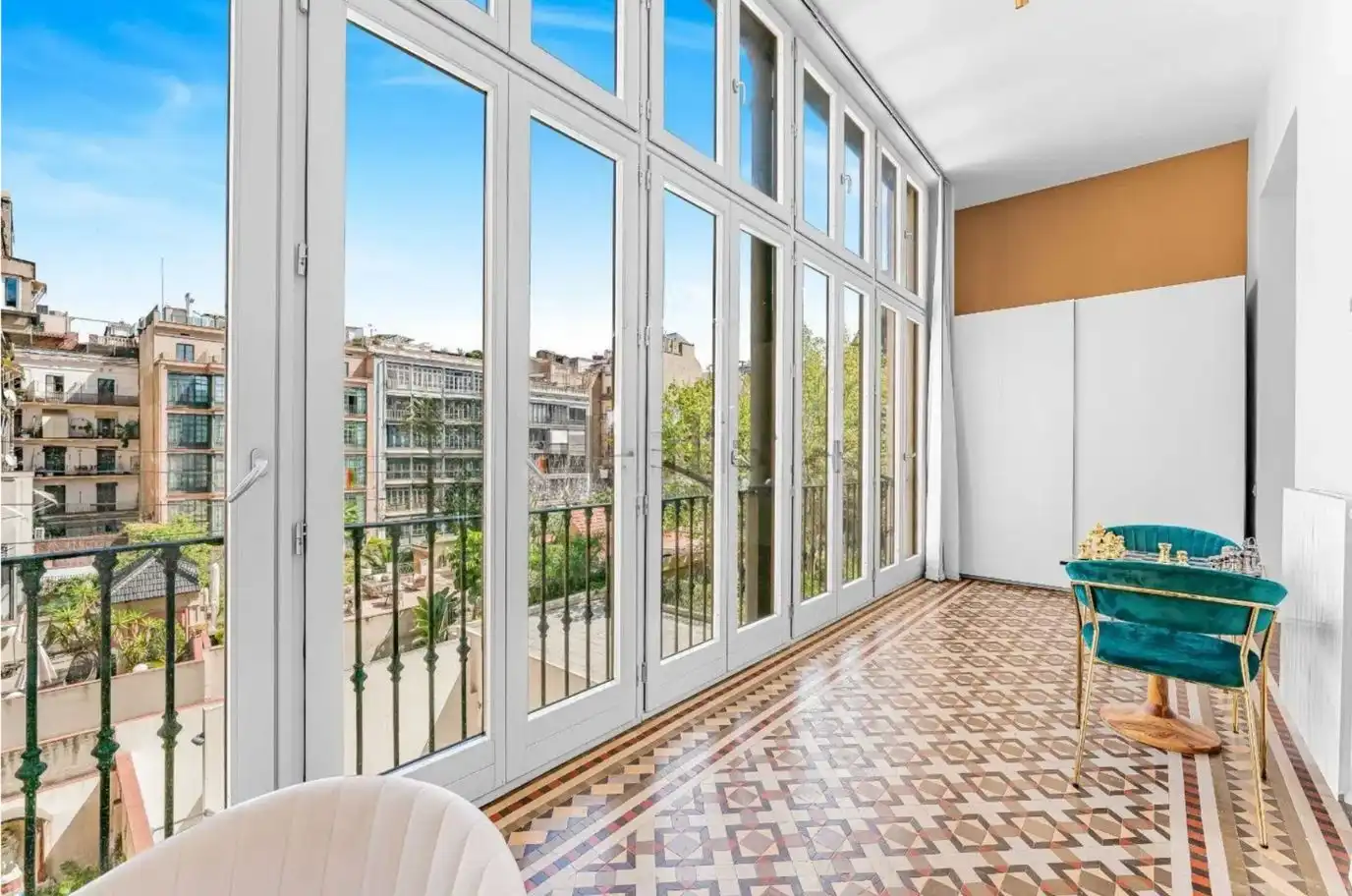 Terrasse von Wohnung zur Miete in Barcelona mit Heizung, Terrasse und Möbliert