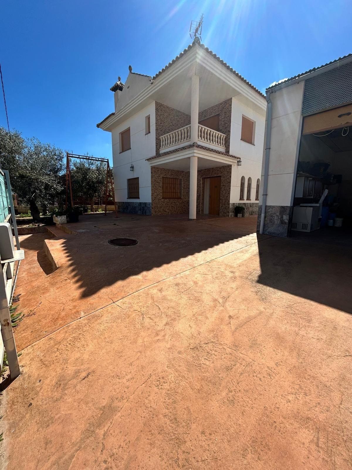 Vista exterior de Casa o chalet en venta en Cartagena con Jardín privado, Terraza y Piscina