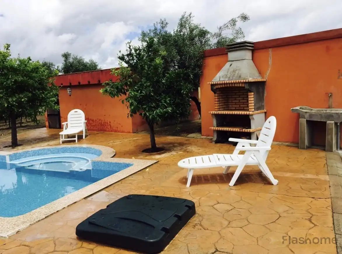 Piscina de Casa o chalet en venta en Santa Amalia con Aire acondicionado, Piscina y Amueblado