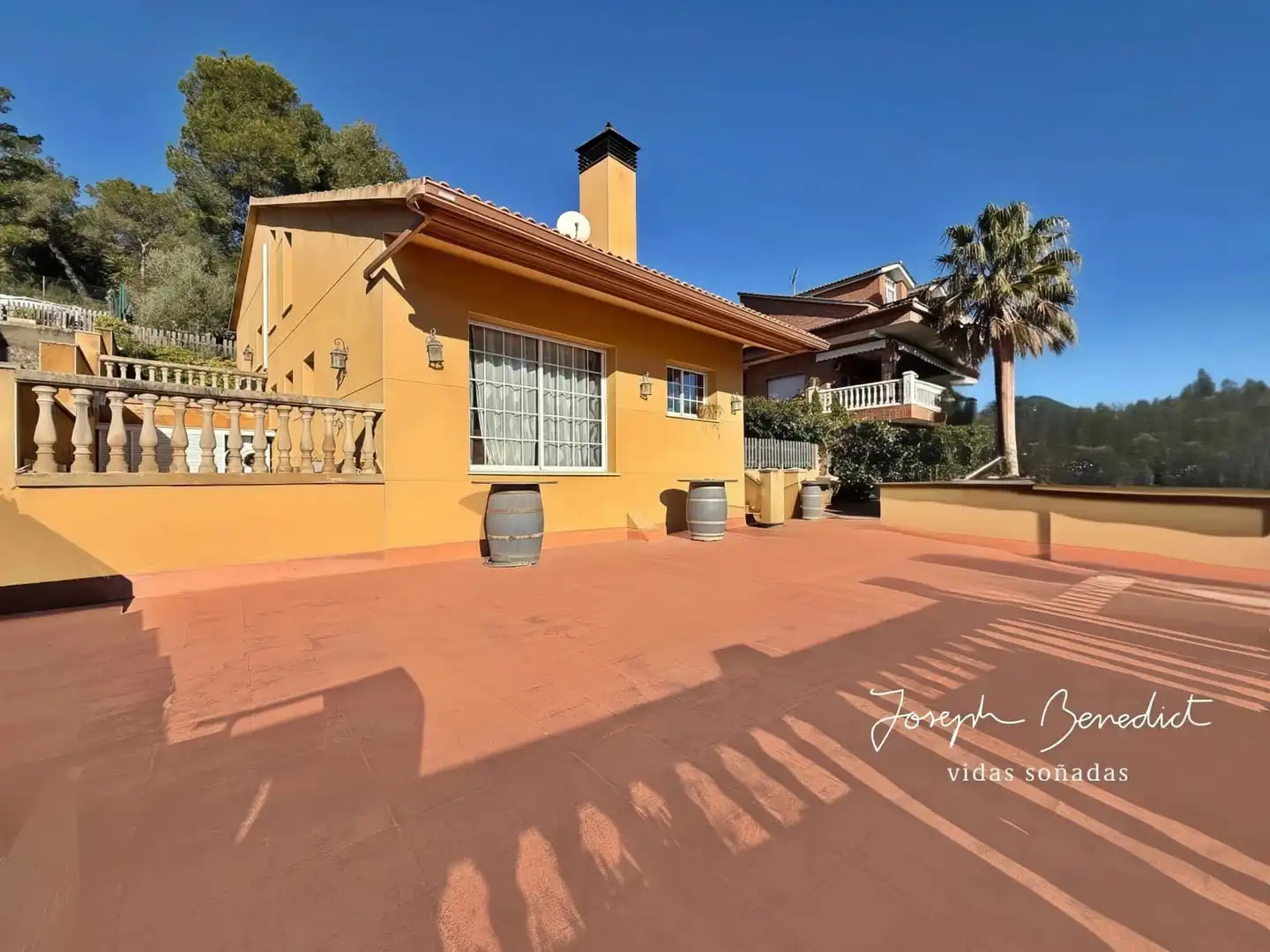Exterior view of Houses for sale in Begues  with Air Conditioner, Heating and Private garden
