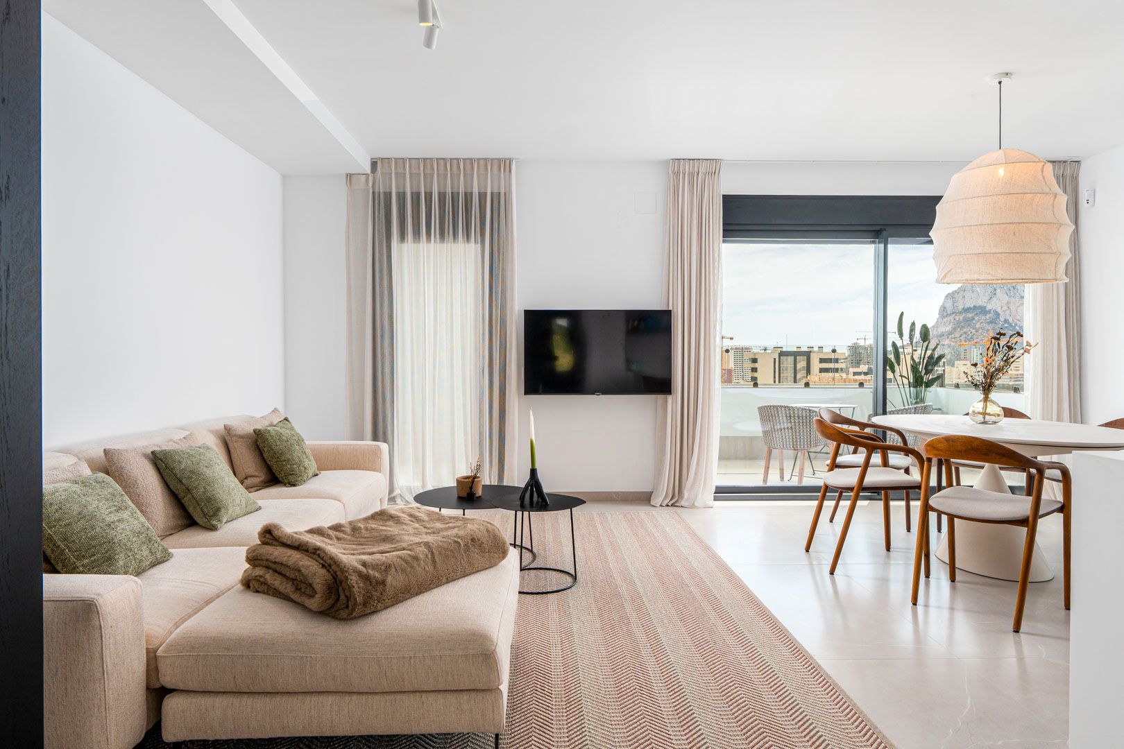 Living room of Flat for sale in Calpe / Calp  with Air Conditioner, Heating and Private garden