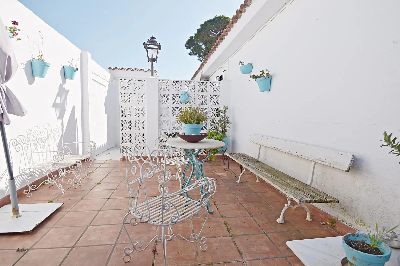 Terrassa de Casa o xalet en venda en El Puerto de Santa María amb Aire condicionat i Jardí privat